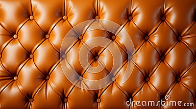 A close up of a brown leather upholstery Stock Photo