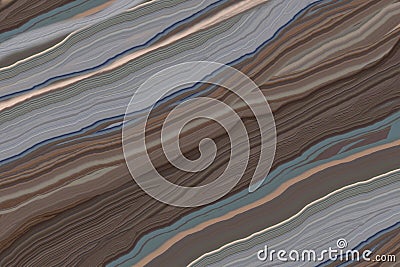 Brown marbled abstract illustration wavy color background Cartoon Illustration
