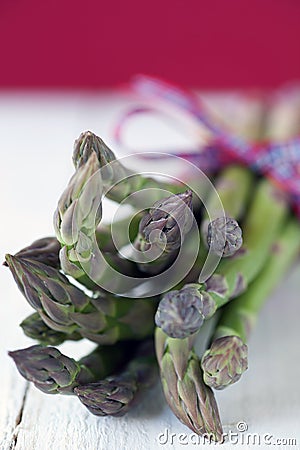 Close up of a bunch of asparagus Stock Photo