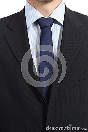 Close up of a businessman suit and necktie Stock Photo