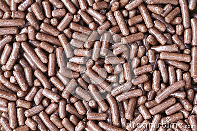 Close Up of Chocolate Sprinkles Stock Photo