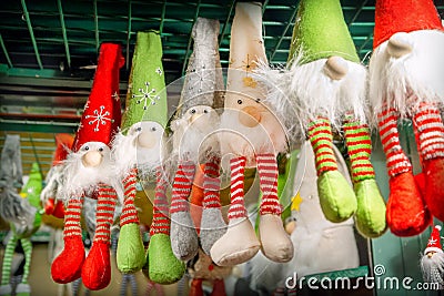 Christmas gnomes Stock Photo