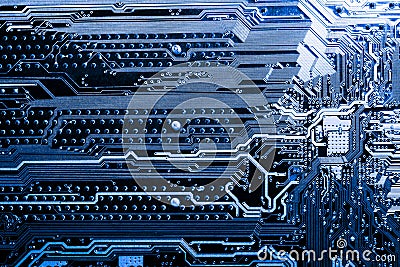 Close up of Circuits Electronic on Mainboard Technology computer background logic board,cpu motherboard,Main board,sys Stock Photo