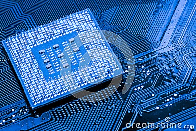 Close up of Circuits Electronic on Mainboard Technology computer background logic board,cpu motherboard,Main board,sys Stock Photo