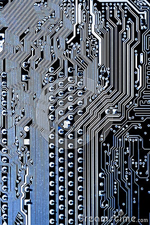 Close up of Circuits Electronic on Mainboard Technology computer background logic board,cpu motherboard,Main board,sys Stock Photo