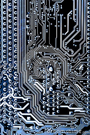 Close up of Circuits Electronic on Mainboard Technology computer background logic board,cpu motherboard,Main board,sys Stock Photo