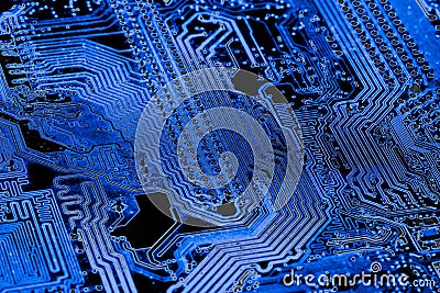 Close up of Circuits Electronic on Mainboard Technology computer background logic board,cpu motherboard,Main board,sys Stock Photo