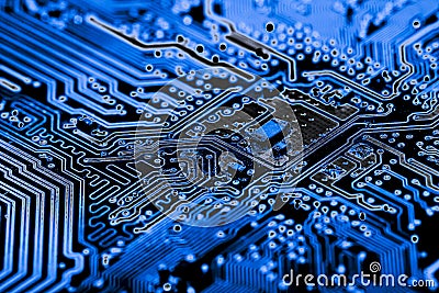 Close up of Circuits Electronic on Mainboard Technology computer background logic board,cpu motherboard,Main board,sys Stock Photo