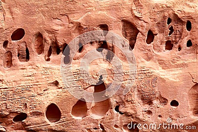 Close up of a cliff wall in Utah. Stock Photo