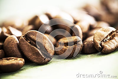 Close up coffee beans Stock Photo