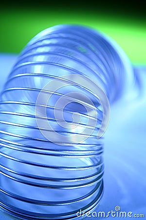 Close up of a coiled spring Editorial Stock Photo