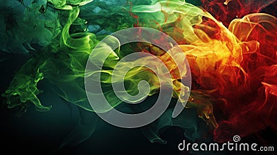 A close up of a colorful swirl in the air, AI Stock Photo