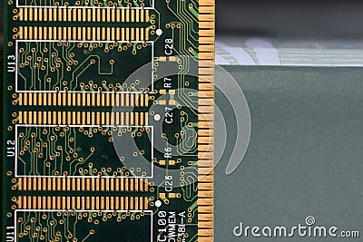 Close-up of Computer RAM Random Access Memory. Editorial Stock Photo