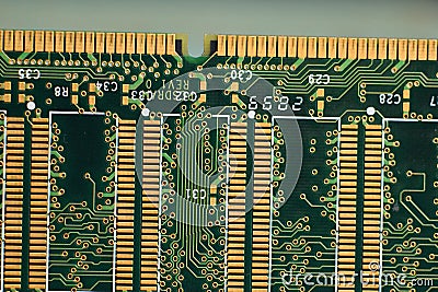 Close-up of Computer RAM Random Access Memory. Editorial Stock Photo
