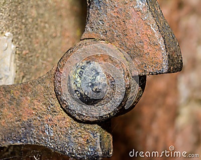 Close up of Corroded Metal A Stock Photo