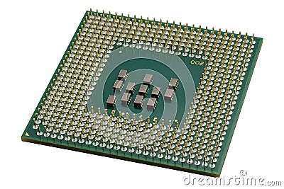 Close up of a CPU processor Stock Photo