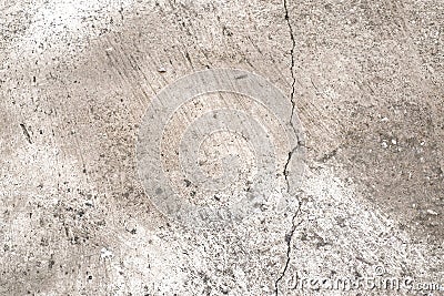 Close up crack cement road. Crack concrete footpath Stock Photo