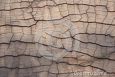 close-up of a cracked wooden surface Stock Photo