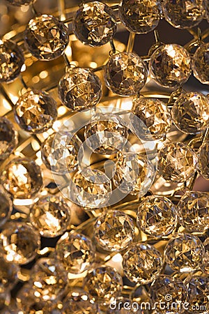 Close-up of crystal beads. Stock Photo