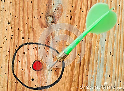 Close up of a dart Stock Photo