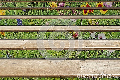 Decorative and colorful stairs Stock Photo