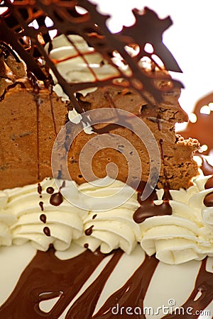 Close up of delicious chocolate dessert Stock Photo