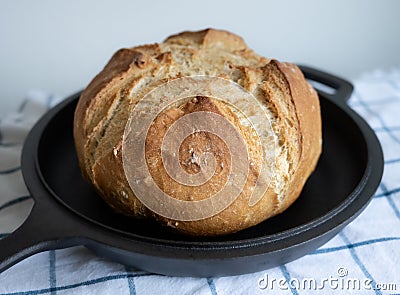 Close-up of a delicious crusty score loaf Stock Photo