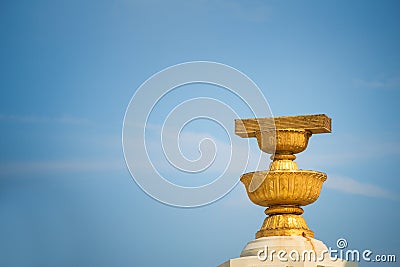 Close up The Democracy Monument is a historical of constitution Stock Photo