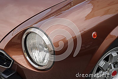 Close up detail of a Classic car Editorial Stock Photo