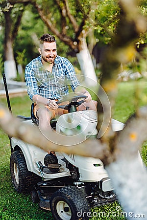 Close up details of landscaping and gardening Stock Photo