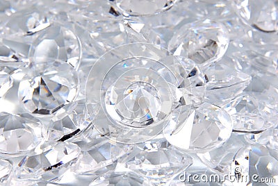 Close up of the diamonds Stock Photo