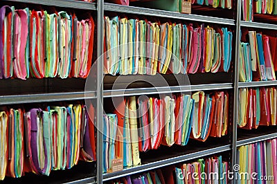 Archived files Stock Photo