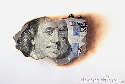 Close up of dollar bill Stock Photo