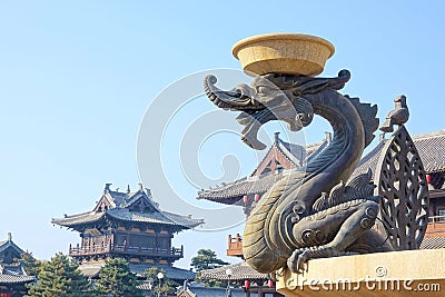 Dragon sculpture Editorial Stock Photo