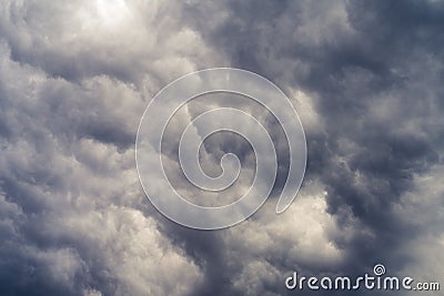 Close up of dramatic sky before storm Stock Photo