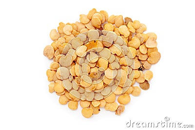 Close-up of Dried Organic Brinjal or Eggplant (Solanum melongena) seeds, isolated on a white background. Stock Photo