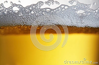 Close up drops of a Ice Cold Pint of Beer Stock Photo