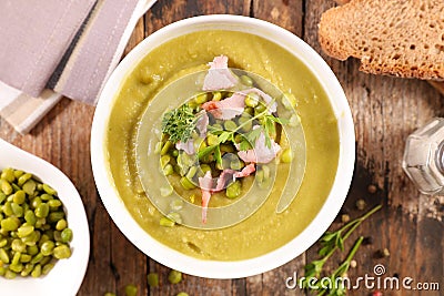 Dry pea soup Stock Photo