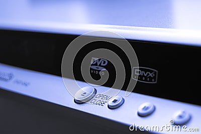 Close-up dvd player Stock Photo