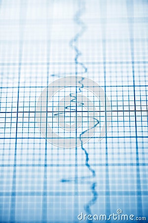 Electrocardiogram close up Stock Photo