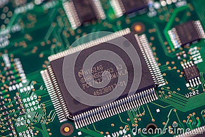 Close-up of electronic components Editorial Stock Photo