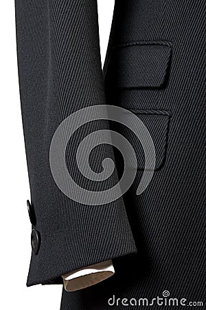 Close-up of elegant overcoat Stock Photo