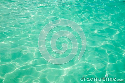 Close up Emerald water sea nature texture and background Stock Photo