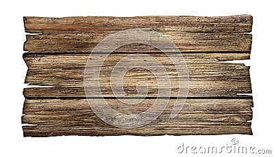 Close up of an empty wooden sign Stock Photo