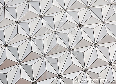 Close up of the Epcot ball Editorial Stock Photo