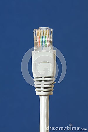 Close up of Ethernet Cable Stock Photo