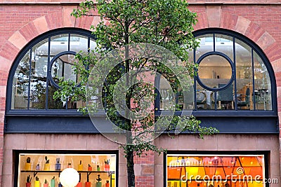 Close up of the exterior The Conran Shop, Marylebone High Street, London UK. Editorial Stock Photo
