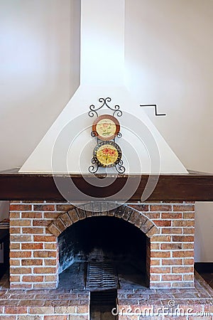 Fireplace Editorial Stock Photo