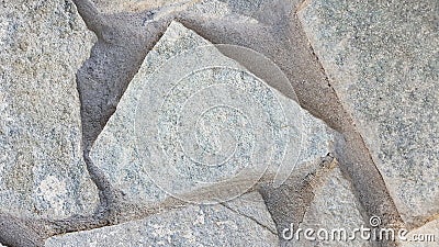 Close-up of flagstone laid on cement mortar Stock Photo