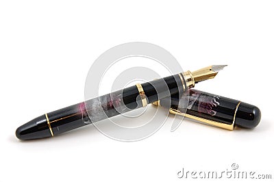 Close up of fountain pen Stock Photo